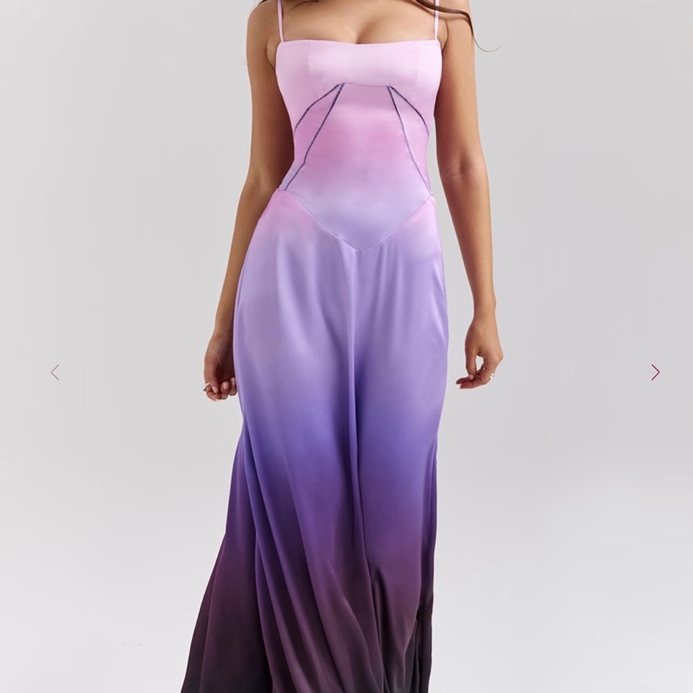 House of CB Pink and Purple Maxi Dress